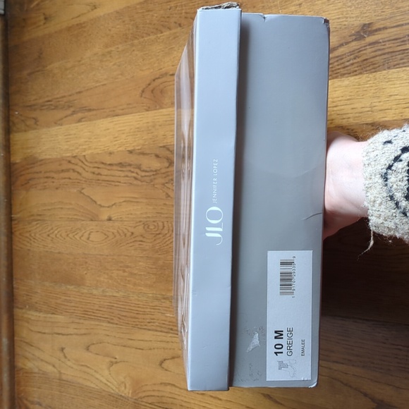 JLO Jennifer Lopez Emalee Bootie Platform Boot Women's Size 10 In Grey Beige - Picture 14 of 16